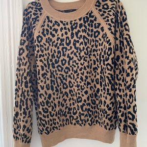 Leopard print J Crew Sweater